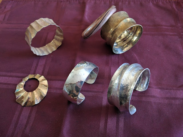 Chantelle's projects made in Continuing metal forming class