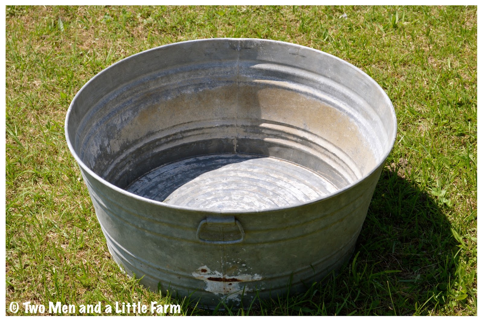 Two Men and a Little Farm GALVANIZED TUB TRASH TO TREASURE FIND