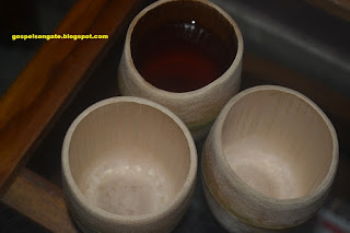 Cup made of bamboo