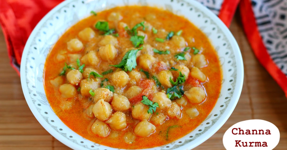 Channa Kurma recipe Side dish for chapathi Jeyashri's Kitchen
