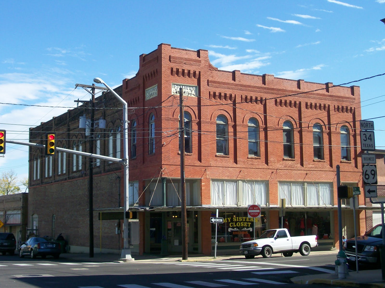 View from the Passenger Window Downtown Greenville, TX