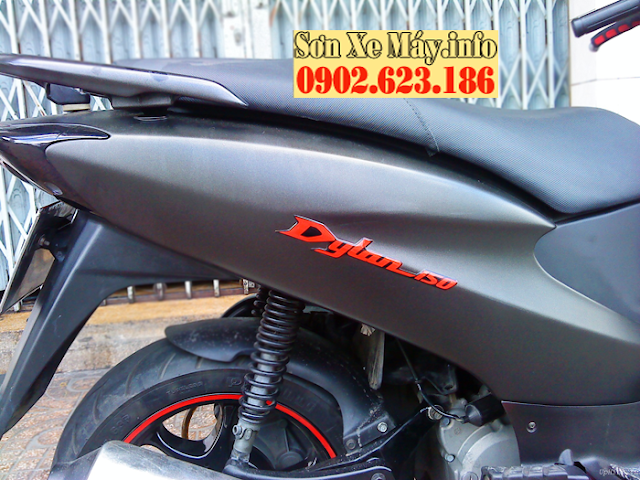 Sơn xe Dylan màu đen nhám cực đẹp