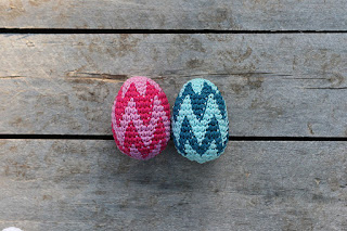Crochet easter eggs, tapestry crochet pattern, Handmadeby TomToy, DIY