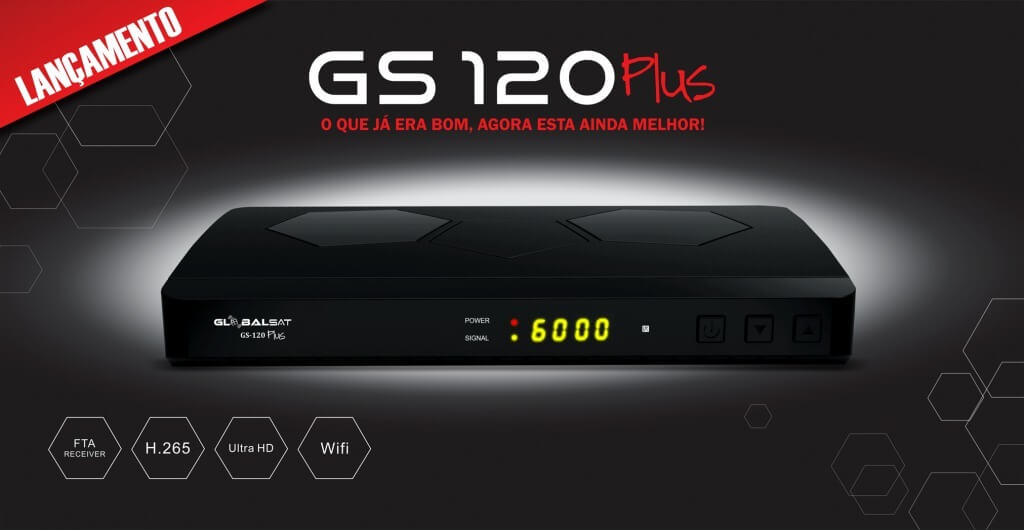 GLOBALSAT GS-120 PLUS NOVA ATUALIZAÇÃO V1.47 13/03/2020 - Atualiza Sat