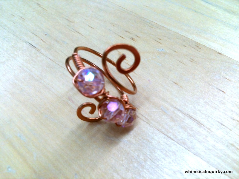 WHIMSICALNQUIRKY WIRE JEWELRY CRAFT 1, 11th FEBRUARY ZARINA