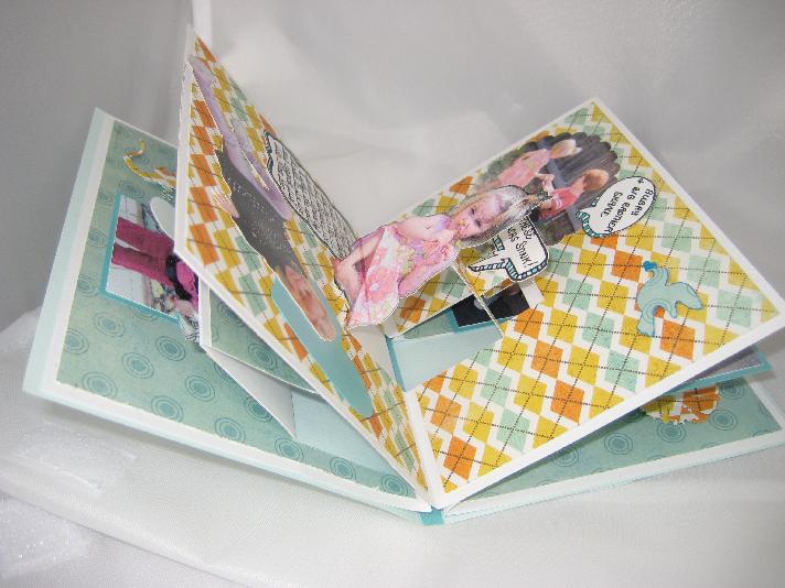RubberMAD WINNER Popup Scrapbook card...