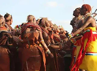 Kenya tribal dance and ritual