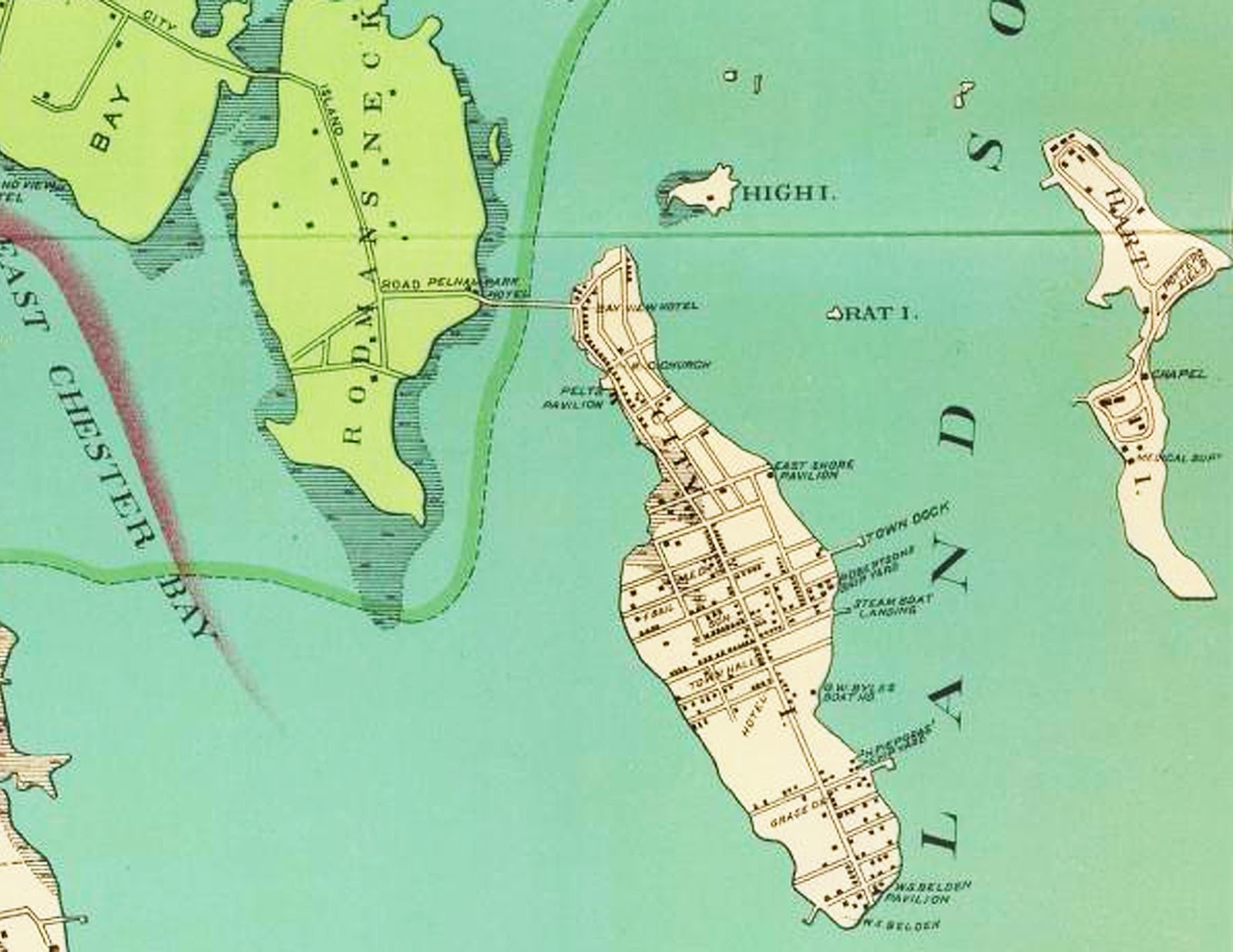 City Island New York Map Map