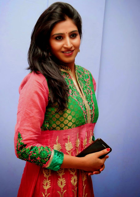 TV Actress Varshini Sounderajan Latest Pics In Red Dress 32