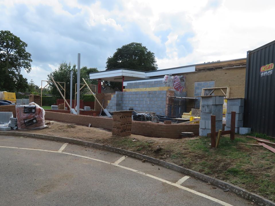 Martin Brookes Oakham English Martyrs CVA, Oakham building of a new