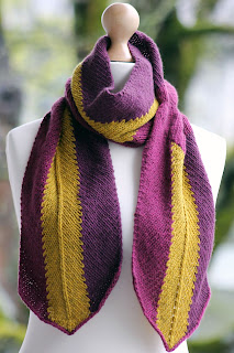 Mauve and Mustard Scarf