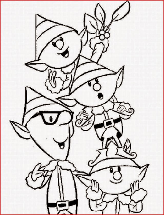 Christmas elf coloring pages coloring.filminspector.com