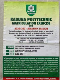 kadpoly matriculation