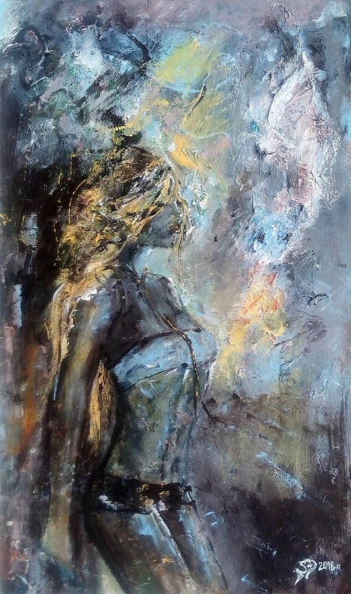 Snezana Djordjevic Художник-абстракционист из Сербии. Snezana Djordjevic