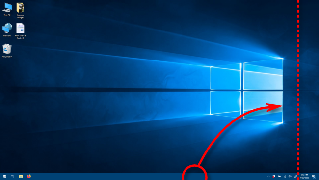 انقل شريط المهام إلى اتجاه عمودي عن طريق سحبه في Windows 10