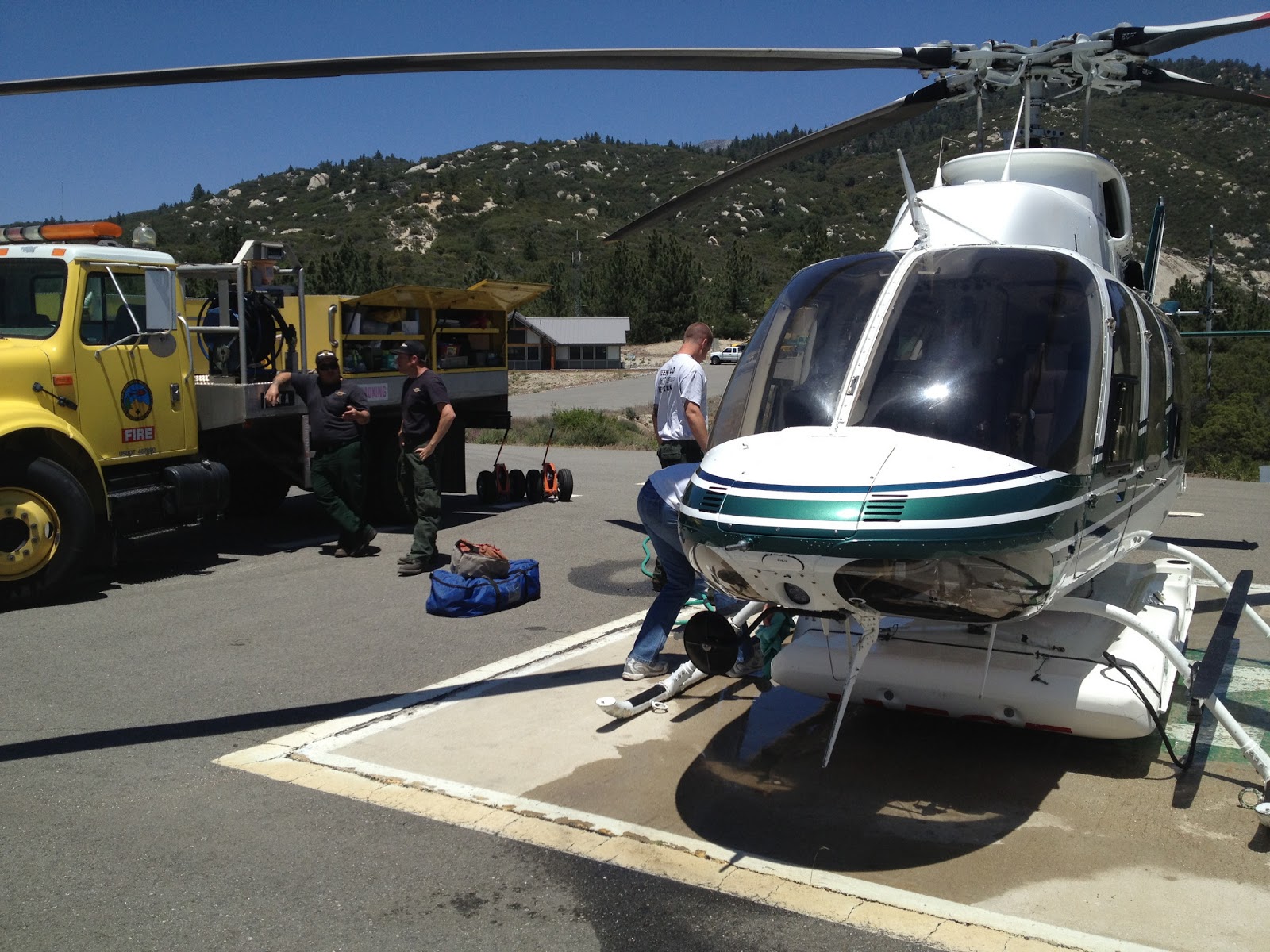 TheHeliBase.com: Installing the Simplex Tank for the urban fire ...