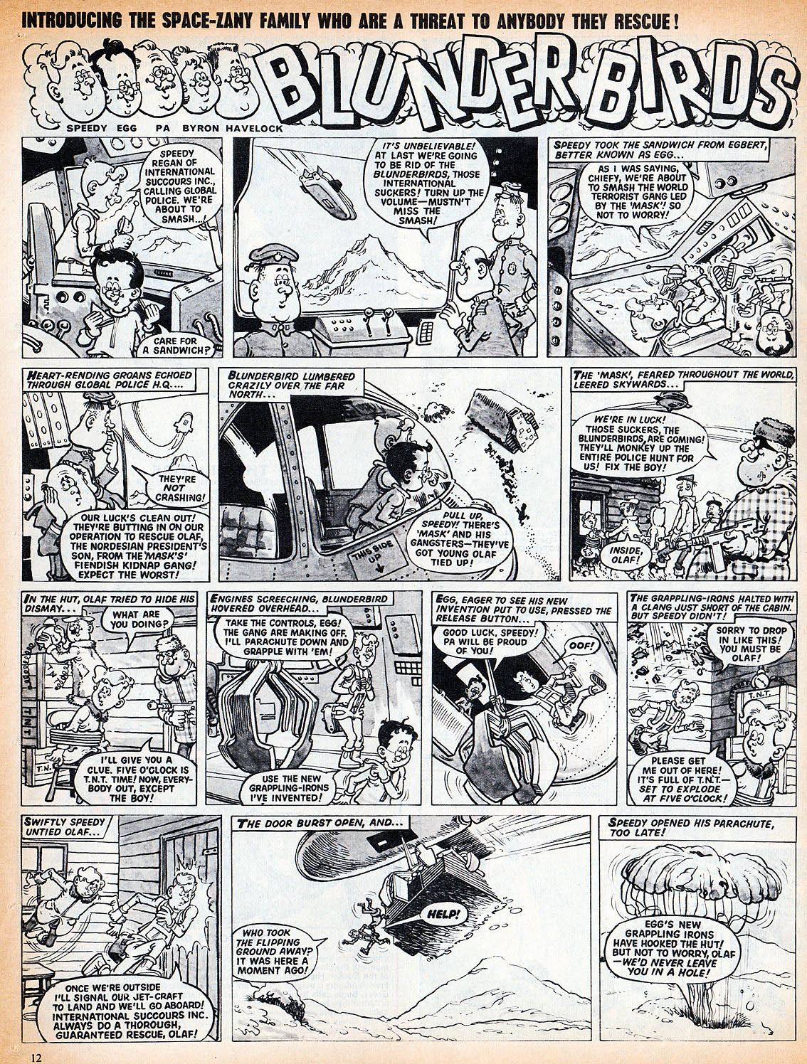 BLIMEY! The Blog of British Comics: BLUNDERBIRDS by Brian Lewis (1966)