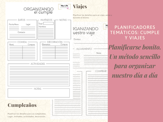 planificadores, planners, descargar, gratis, viajes, cumpleaños, organizar, free, 