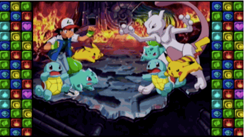 Ash vs Mewtwo Pokémon Puzzle League