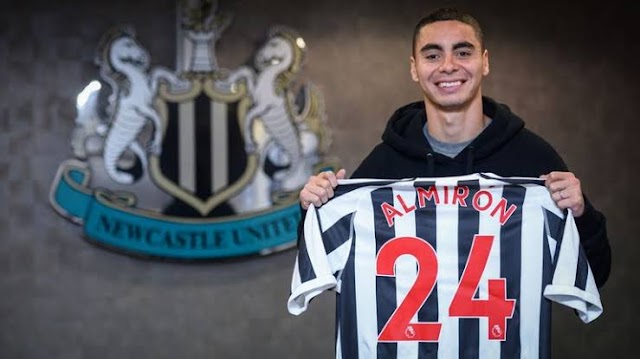 Newcastle break transfer record with £20m Almiron deal