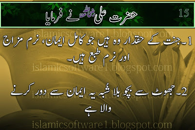 Golden words Hazrat Ali R.A urdu