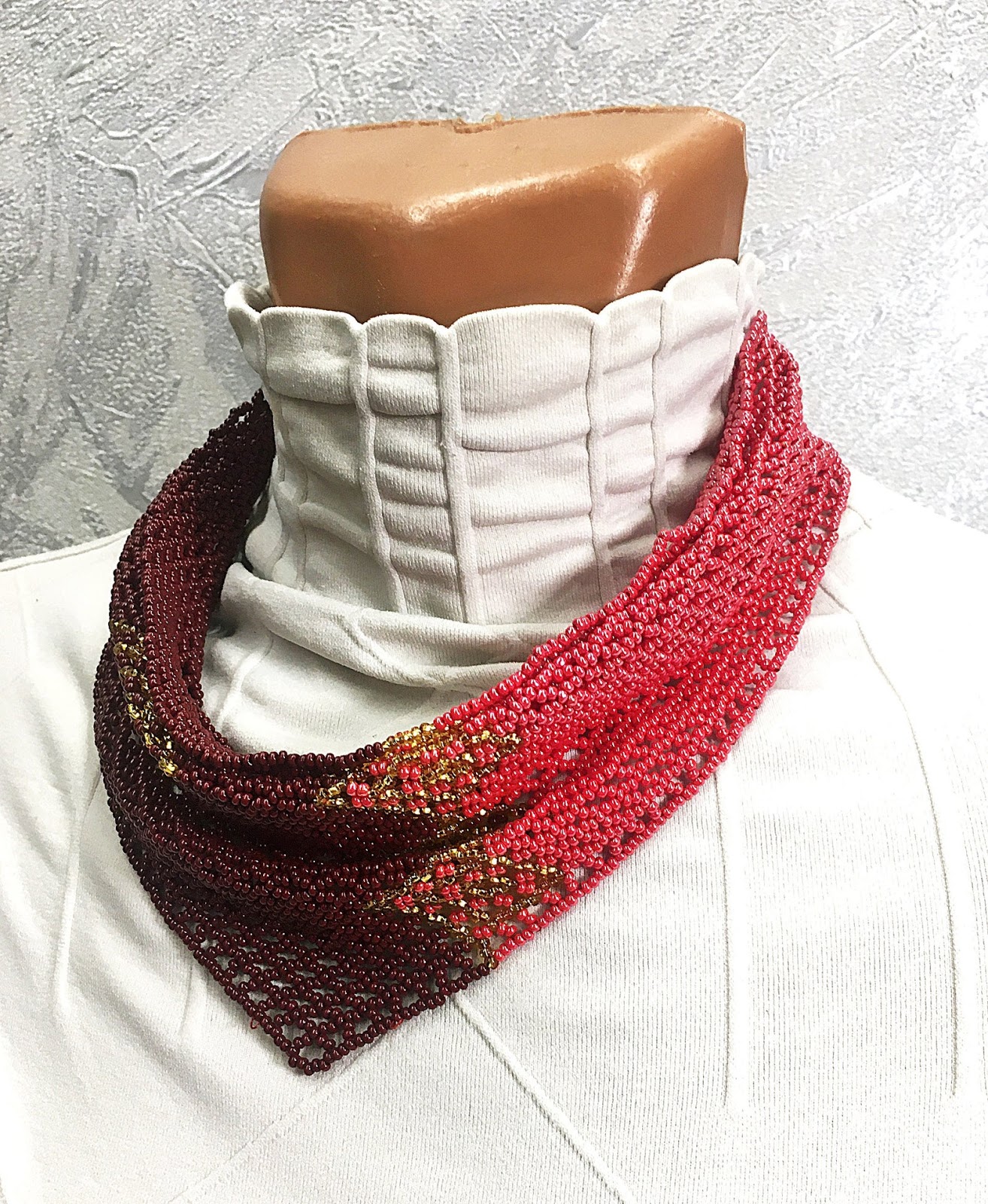 Beaded Scarf Necklace Patterns by Kadabrra / The Beading Gem