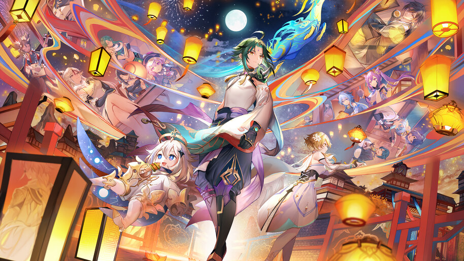 Xiao Genshin Impact Paimon 4K #2961a Wallpaper PC Desktop