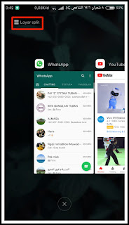 Cara mengaktifkan layar split (split screen/dual window) Xiaomi MIUI 9