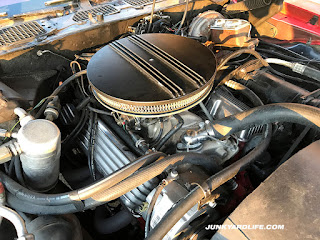 A hopped up Chevy 350 engine was installed by a previous owner.