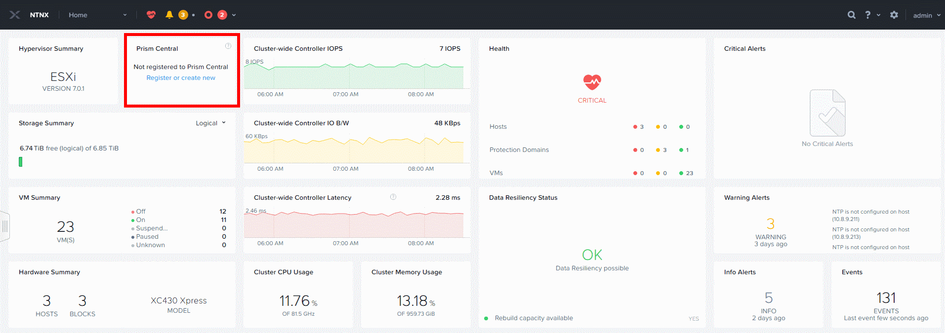 半端者インフラエンジニアのメモ Prism Centralの紹介と展開方法