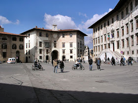 Pisa's Piazza dei Cavalieri, looking towards the Piazza dell'Orologio