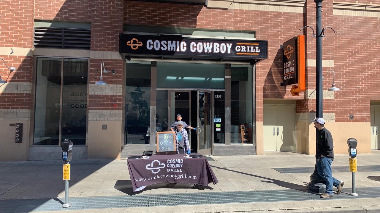 Inland Northwest Business Watch Cosmic Cowboy Grill reopens for take