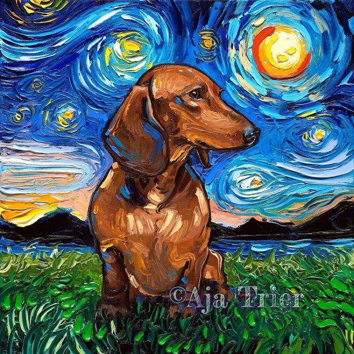 Artist Whose Beautiful Painting Was Mistaken For A Van Gogh Created Incredible 'Starry Night' Dog Series Artist Whose Beautiful Painting Was Mistaken For A Van Gogh Created Incredible 'Starry Night' Dog Series