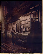 Wet Winter Evening and a Book Lover in Bloomsbury