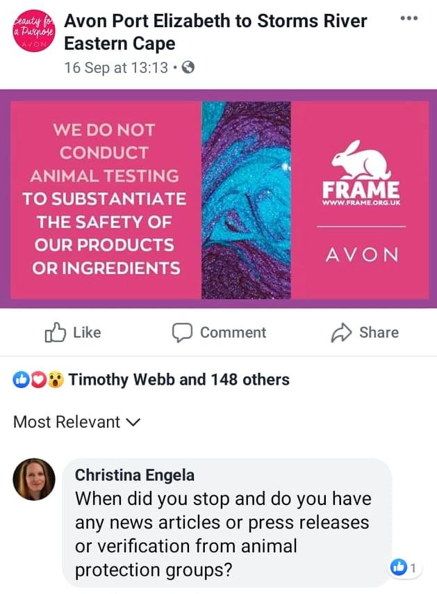 Does Avon Test Their Products On Animals?