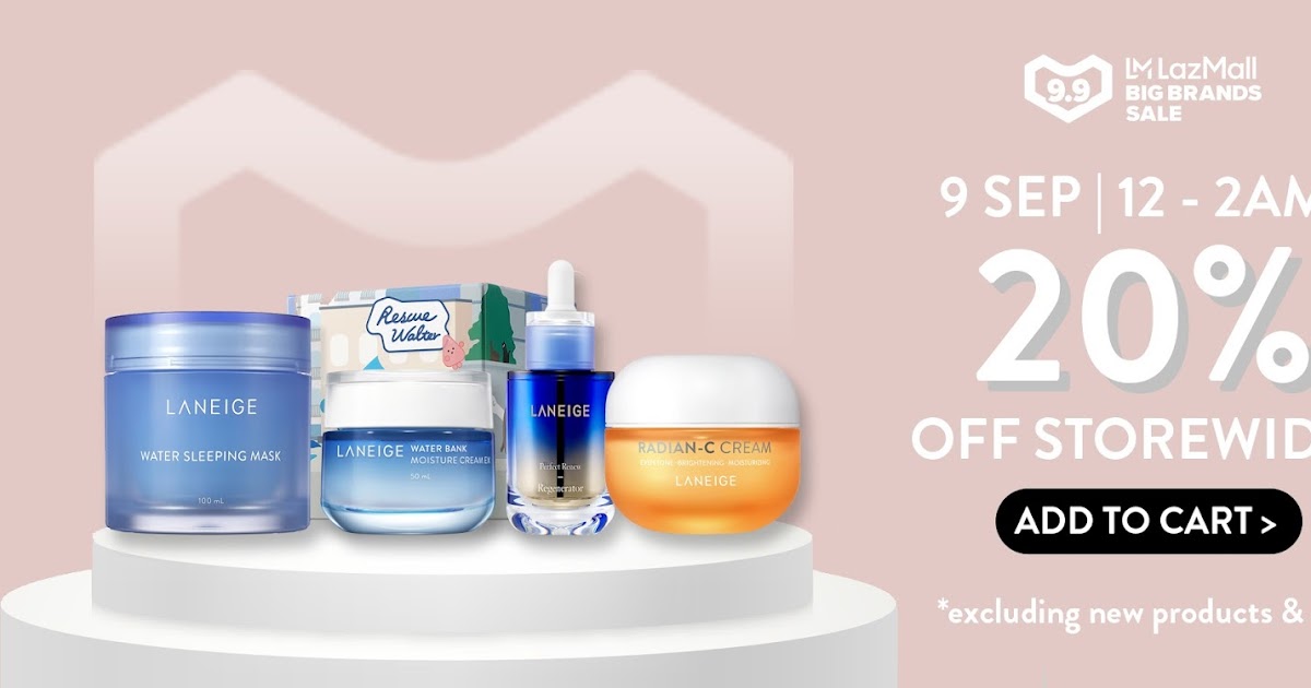 SG PROMO CODE Laneige 20 Storewide Discount On 9 September