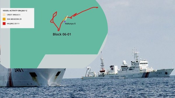 Nóng: Tàu Trung Quốc ‘gây sự’ ở bãi Tư chính và lô 06-01 của Việt Nam