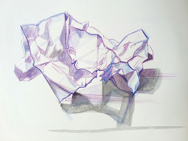 How to Draw Crumpled Paper