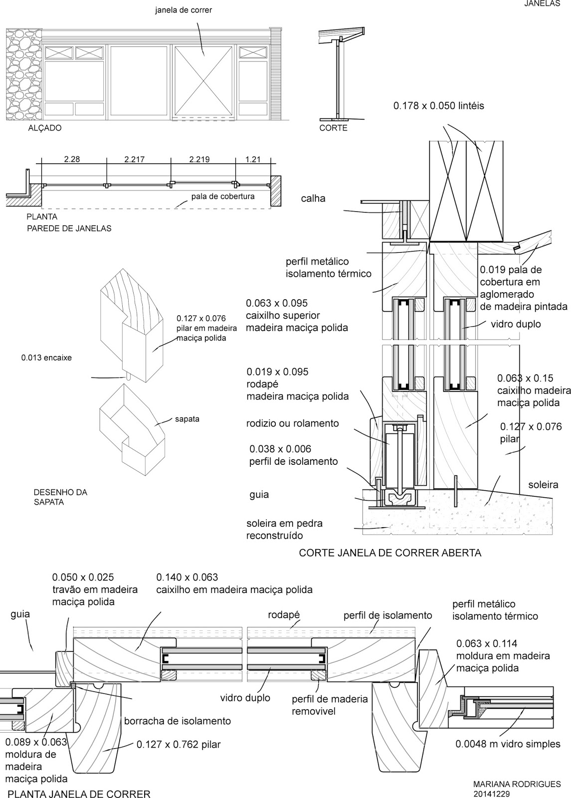Página da Mariana Exercício Pormenor Construtivo Janela