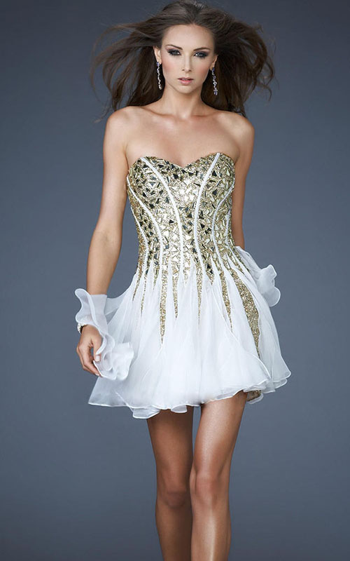 homecoming dazlling prom dresses 2013: Sparkling A-line Strapless ...