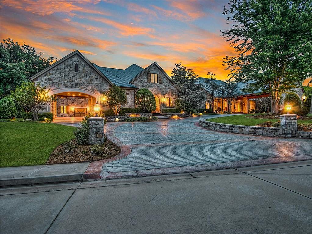 13,000 Square Foot Stone Golf Course Mansion In Edmond, OK THE