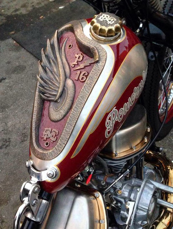 Just A Car Guy One hell of a cool motorcycle gas tank