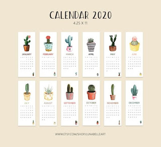 Kalender 2020 unik dan menarik 