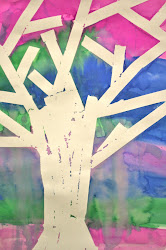 tape masking trees crayons elementary flying adventures painting resist winter grade tree resistant idea cricut project unknown pm posted