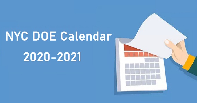 NYC DOE Calendar 2020-2021