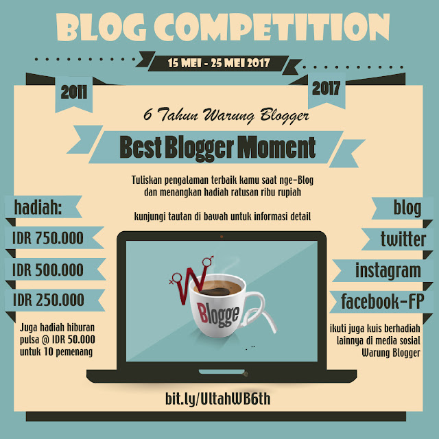 Kompetisi Blog Ultah Warung Blogger Ke-6 “Best Blogger Moment”