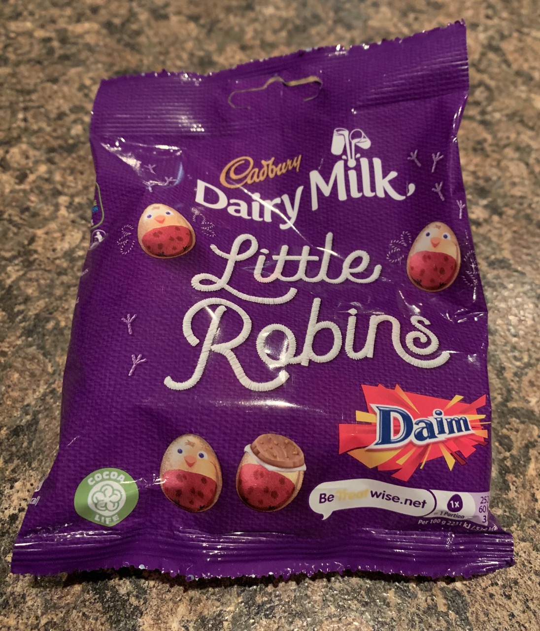 FOODSTUFF FINDS: Cadbury Dairy Milk Daim Little Robins (Co-Op) By @Cinabar