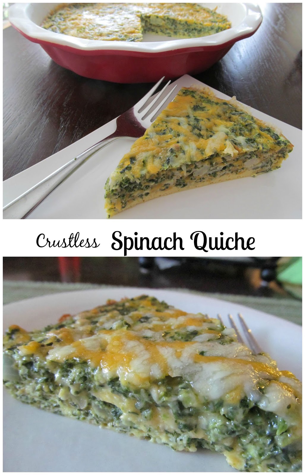 Easy Peasy Healthy Recipes: Crustless Spinach Quiche