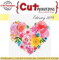 Stamplorations, die cutting, Anniversary card, distress inks, inkblending, Quillish, cards  by Ishani, Stamplrations - trendy spring bloom dies card, 