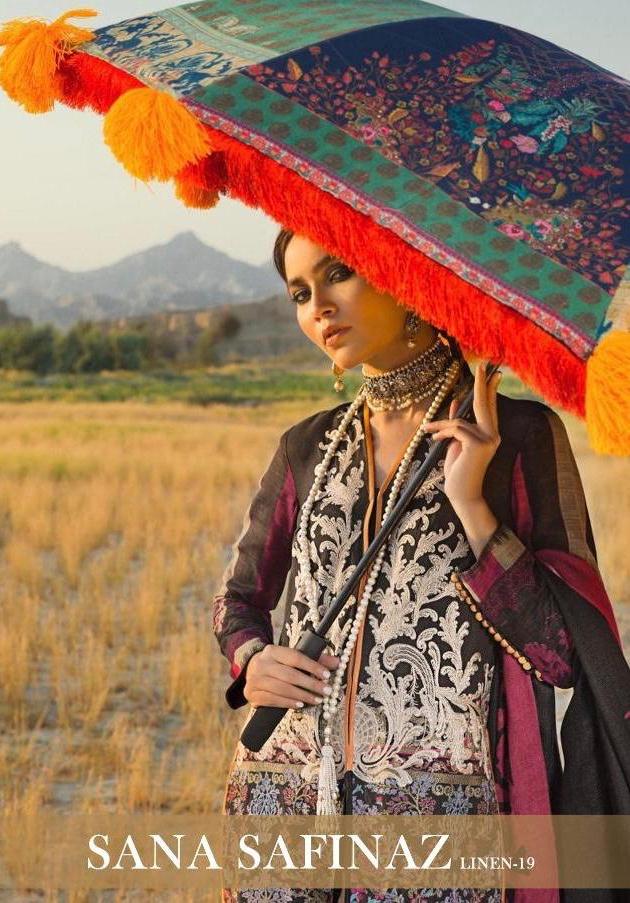 Deepsy Sana Safinaz Linen 19 Pakistani Suits Wholesaler In Surat 